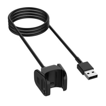 Töltőkábel USB (mágneses, 100cm) FEKETE Fitbit Charge 3 kép