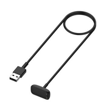 Töltőkábel USB (mágneses, 100cm) FEKETE Fitbit Luxe, Charge 5 kép