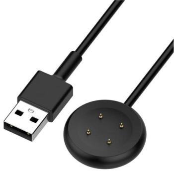 Töltőkábel USB (mágneses, 100cm) FEKETE Google Pixel Watch 3 45mm, Pixel Watch 3 41mm kép