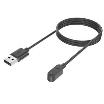 Töltőkábel USB (mágneses, 100cm) FEKETE Honor Choice Haylou Watch kép