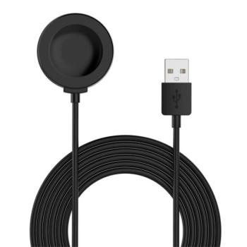 Töltőkábel USB (mágneses, 100cm) FEKETE Huawei Watch GT 2 Pro, Huawei Watch GT 3 46mm, Huawei Watch 3, Huawei Watch GT Runner 46mm, Huawei Watch 3 Pro, Huawei Watch GT 3 Pro 46mm kép