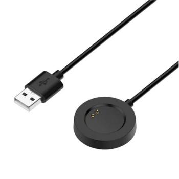 Töltőkábel USB (mágneses, 100cm) FEKETE Realme Watch 2, Watch 2 Pro kép