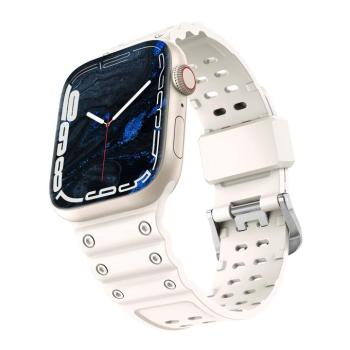 Triple Protection csereszíj Apple Watch SE, 9, 8, 7, 6, 5, 4, 3, 2, 1 (41, 40, 38 mm) bézs kép