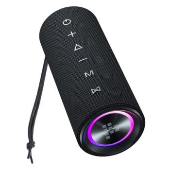 TRONSMART MIRTUNE C2 bluetooth hordozható hangszóró (v5.3, 3600mAh belső akku, 24W, IPX7 vízálló) FEKETE kép