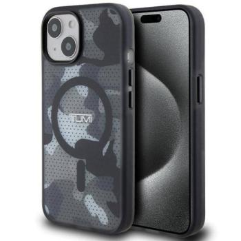 Tumi TUHMP15STCAMK Frosted Camo Print MagSafe-kompatibilis tok iPhone 15 - fekete kép