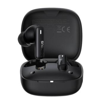 TWS Baseus Bowie E19 vezeték nélküli headset, fekete kép