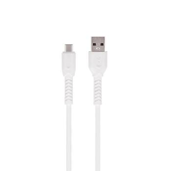 Type-C gyorstöltő adatkábel, 3A, 1M, fehér, Maxlife kép