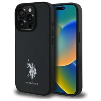 U.S. Polo Assn. USHCP15XPGEK Leather Embroidered DH Color tok iPhone 15 Pro Max - fekete kép