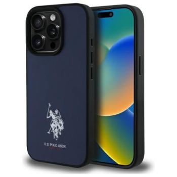 U.S. Polo Assn. USHCP15XPGEV Leather Embroidered DH Color tok iPhone 15 Pro Max - sötétkék kép