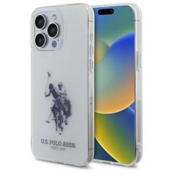 U.S. Polo Assn. USHCP15XTPUHRBH Shiny Big Logo tok iPhone 15 Pro Max - fehér kép