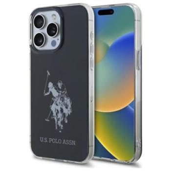 U.S. Polo Assn. USHCP15XTPUHRBK Shiny Big Logo tok iPhone 15 Pro Max - fekete kép