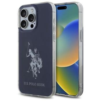 U.S. Polo Assn. USHCP15XTPUHRBV Shiny Big Logo tok iPhone 15 Pro Max - kék kép
