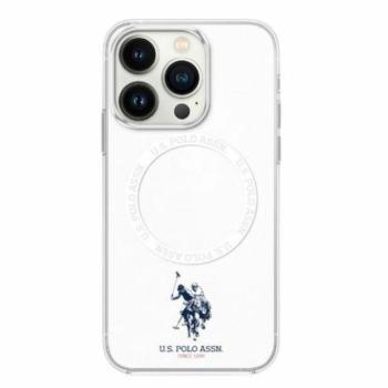 U.S. Polo Assn. USHMP16SHOCLDPW IML Ring MagSafe-kompatibilis tok iPhone 16 - fehér kép