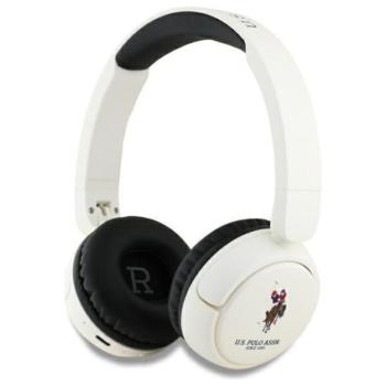 U.S. Polo Assn. USHPV6PUNH DH Color Logo Bluetooth vezeték nélküli fejhallgató - fehér kép