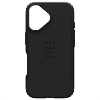 UAG CIVILIAN defender szilikon telefonvédő (erős ütésállóság, MagSafe) FEKETE Apple iPhone 16 kép