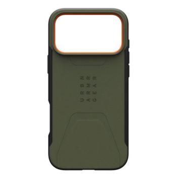 UAG CIVILIAN defender szilikon telefonvédő (erős ütésállóság, MagSafe) SÖTÉTZÖLD Apple iPhone 17 Pro Max kép