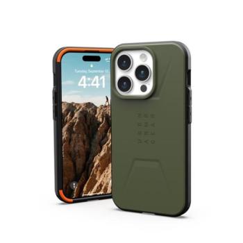 UAG Civilian MagSafe Apple iPhone 15 Pro hátlap tok, olive drab kép