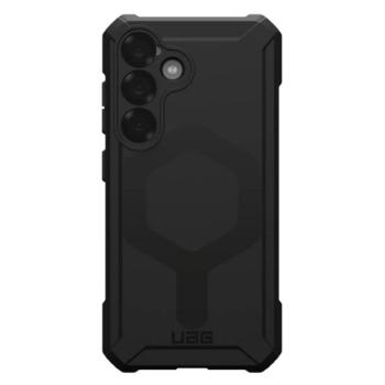 UAG ESSENTIAL szilikon telefonvédő (erős ütésállóság, légpárnás sarok, MagSafe) FEKETE Samsung Galaxy S25 (SM-S931) kép