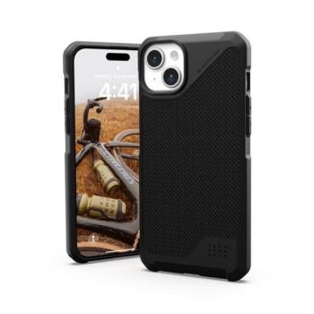 UAG Metropolis LT MagSafe Apple iPhone 15 Plus hátlap tok, kevlár fekete kép