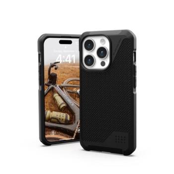 UAG Metropolis LT MagSafe Apple iPhone 15 Pro hátlap tok, kevlár fekete kép