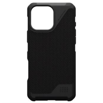 UAG METROPOLIS LT szilikon telefonvédő (erős ütésállóság, MagSafe, szőtt minta) FEKETE Apple iPhone 16 Pro Max 5G kép