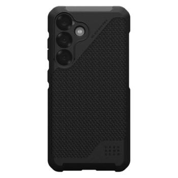 UAG METROPOLIS LT szilikon telefonvédő (erős ütésállóság, MagSafe, szőtt minta) FEKETE Samsung Galaxy S25 (SM-S931) kép