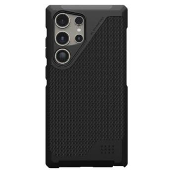 UAG METROPOLIS LT szilikon telefonvédő (erős ütésállóság, MagSafe, szőtt minta) FEKETE Samsung Galaxy S25 Ultra (SM-S938) kép
