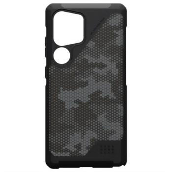 UAG METROPOLIS LT szilikon telefonvédő (erős ütésállóság, MagSafe, terep minta) FEKETE Samsung Galaxy S25 Ultra (SM-S938) kép