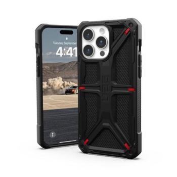 UAG Monarch Apple iPhone 15 Pro Max hátlap tok, kevlár fekete kép