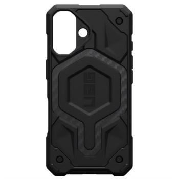 UAG MONARCH PRO szilikon telefonvédő (erős ütésállóság, karbon minta, MagSafe) FEKETE Apple iPhone 16 kép