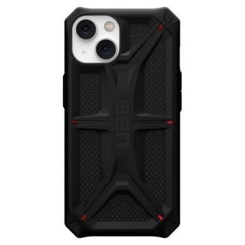 UAG MONARCH szilikon telefonvédő (erős ütésállóság, textil minta, kevlár borítás) FEKETE Apple iPhone 14 kép