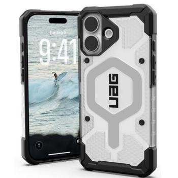 UAG Pathfinder Apple iPhone 17 Clear MagSafe tok, Ice/Silver kép