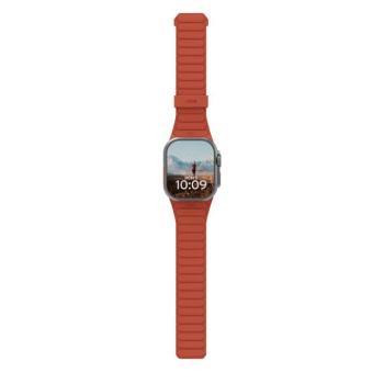 UAG Pathfinder Apple Watch 49mm/46mm/45mm/44mm/42mm szíj, titanium szürke / piros kép