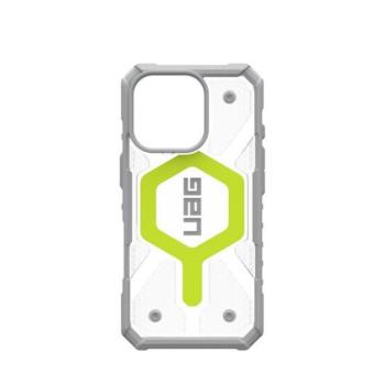 UAG Pathfinder iPhone 16 Pro Clear Magsafe tok, Active Neon kép