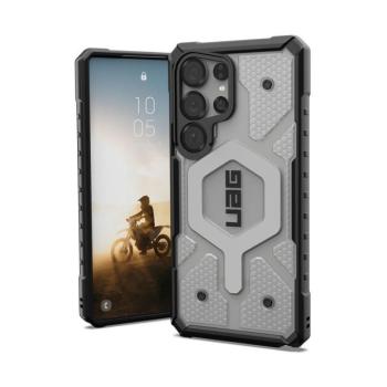 UAG Pathfinder MagSafe Samsung Galaxy S25 Ultra clear hátlap tok, ezüst kép
