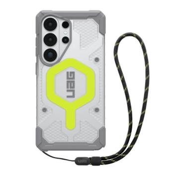 UAG Pathfinder Samsung Galaxy S26 Ultra Clear MagSafe tok, Active Neon (csuklópánttal) kép