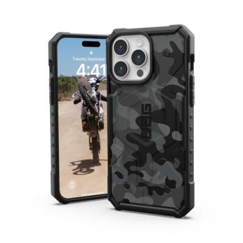 UAG Pathfinder SE MagSafe Apple iPhone 15 Pro Max hátlap tok, midnight camo kép
