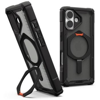 UAG Plasma XTE Apple iPhone 17 hátlap tok kitámasztóval, MagSafe, black/pop orange kép