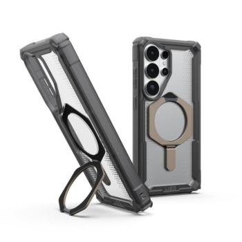 UAG Plasma XTE Samsung Galaxy S26 Ultra MagSafe tok megerősített peremmel, kitámasztóval, Ash/titanium kép