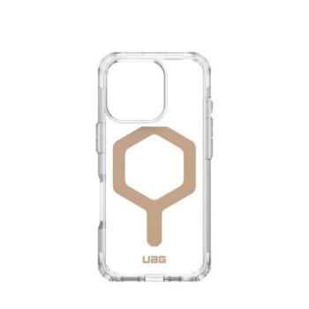 UAG Plyo Apple iPhone 16 Pro hátlap tok, ice/arany (átlátszó) kép