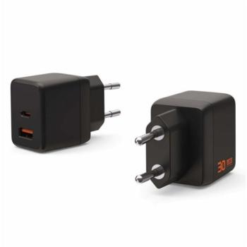 UAG SRGE hálózati töltő USB+Type-C aljzat (30W, GaN, PD gyorstöltő) FEKETE kép