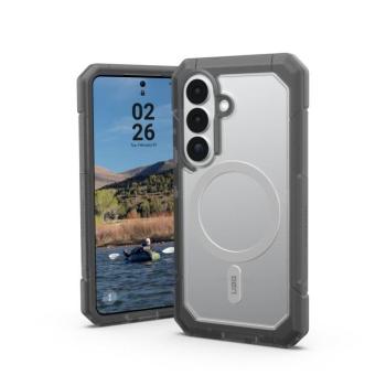 UAG Trooper Samsung Galaxy S26 MagSafe tok megerősített peremmel, ütésálló, Clear/ash  kép