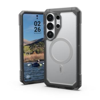 UAG Trooper Samsung Galaxy S26 Ultra MagSafe tok megerősített peremmel, ütésálló, Clear/ash  kép