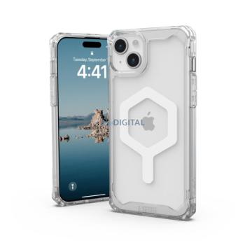 (UAG) Urban Armor Gear Plyo Magsafe kompatibilis iPhone 15 PLUS jég fehér tok kép