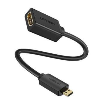 Ugreen 20134 Micro HDMI-HDMI adapter, 20cm, fekete kép