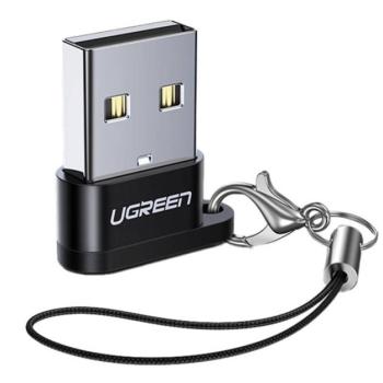UGREEN adapter (USB - Type-C aljzat, OTG, adatátvitel és töltés) FEKETE kép