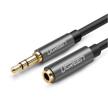 UGREEN audió kábel (3.5mm csatlakozó aljzat - 3.5mm jack, AUX, 100cm) SZÜRKE CAT S60, Evolveo Strongphone Q5, Blackberry DTEK50 , HTC Desire 825, Vodafone Smart turbo 7 (VFD500), Asus Zenfone 3 5. kép