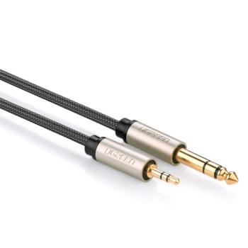 Ugreen audió kábel TRS mini jack 3.5mm - jack 6.35mm 1m szürke kép