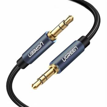 Ugreen AV122 3.5mm AUX mini jack kábel, 1.5m, fekete kép