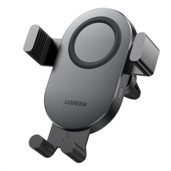 UGREEN CD256 autós tartó (szellőzőre, 15W, wireless, 360°, automata, 4.7-6.7&quot; méret) FEKETE kép